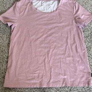 Eddie Bauer Light Pink Short Sleeve Sleep top
